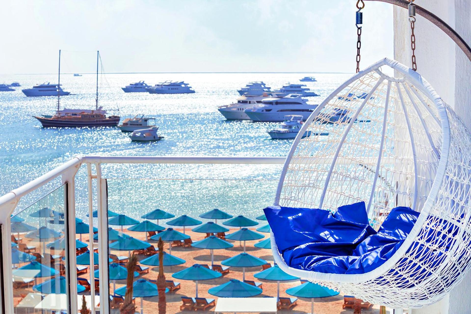 Pickalbatros Blu Spa Resort - Adults Friendly 16 Years Plus- Ultra All-Inclusive الغردقة المظهر الخارجي الصورة View from the hotel